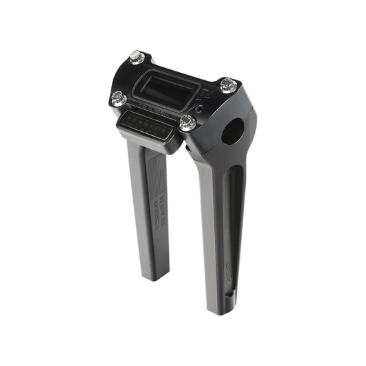 THRASHIN SUPPLY CO. - HANDLEBAR RISERS - STRAIGHT - 8" - GAUGE CUTOUT - BLACK