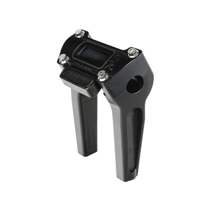 THRASHIN SUPPLY CO. - HANDLEBAR RISERS - PULL BACK - 9-1/2" - GAUGE CUTOUT - BLACK