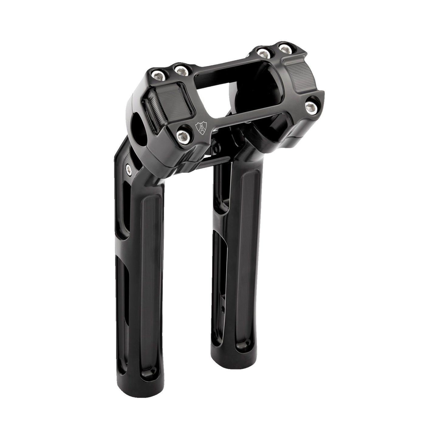 ARLEN NESS - METHOD KICKBACK HANDLEBAR RISER - SOFTAIL GAUGE CUT-OUT - 10" - BLACK