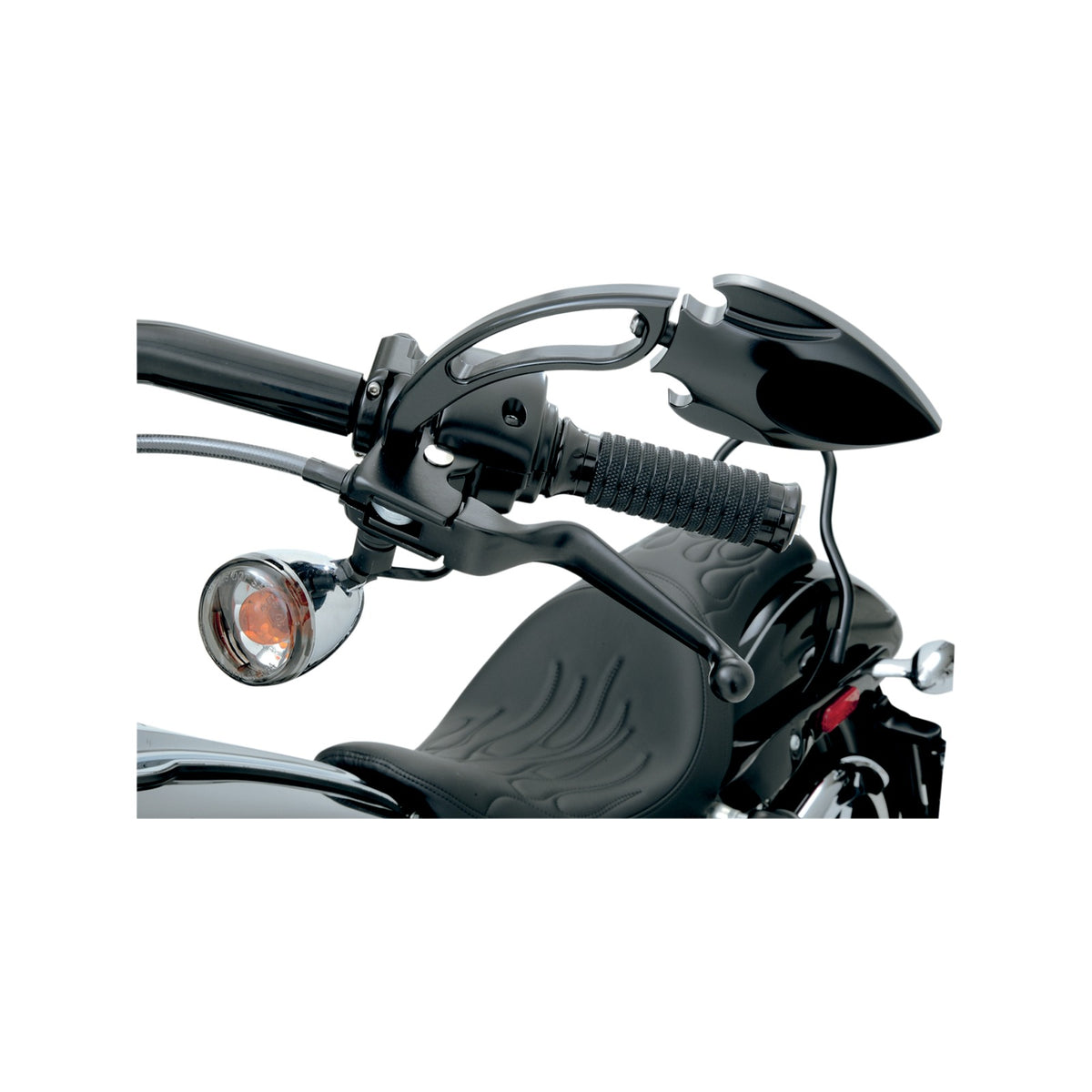 DRAG SPECIALTIES - WIDE BLADE LEVER SET - BLACK