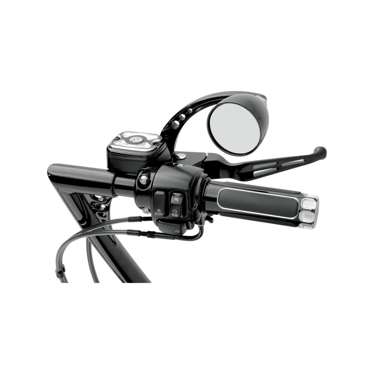 DRAG SPECIALTIES - SLOTTED WIDE BLADE LEVER SET - BLACK