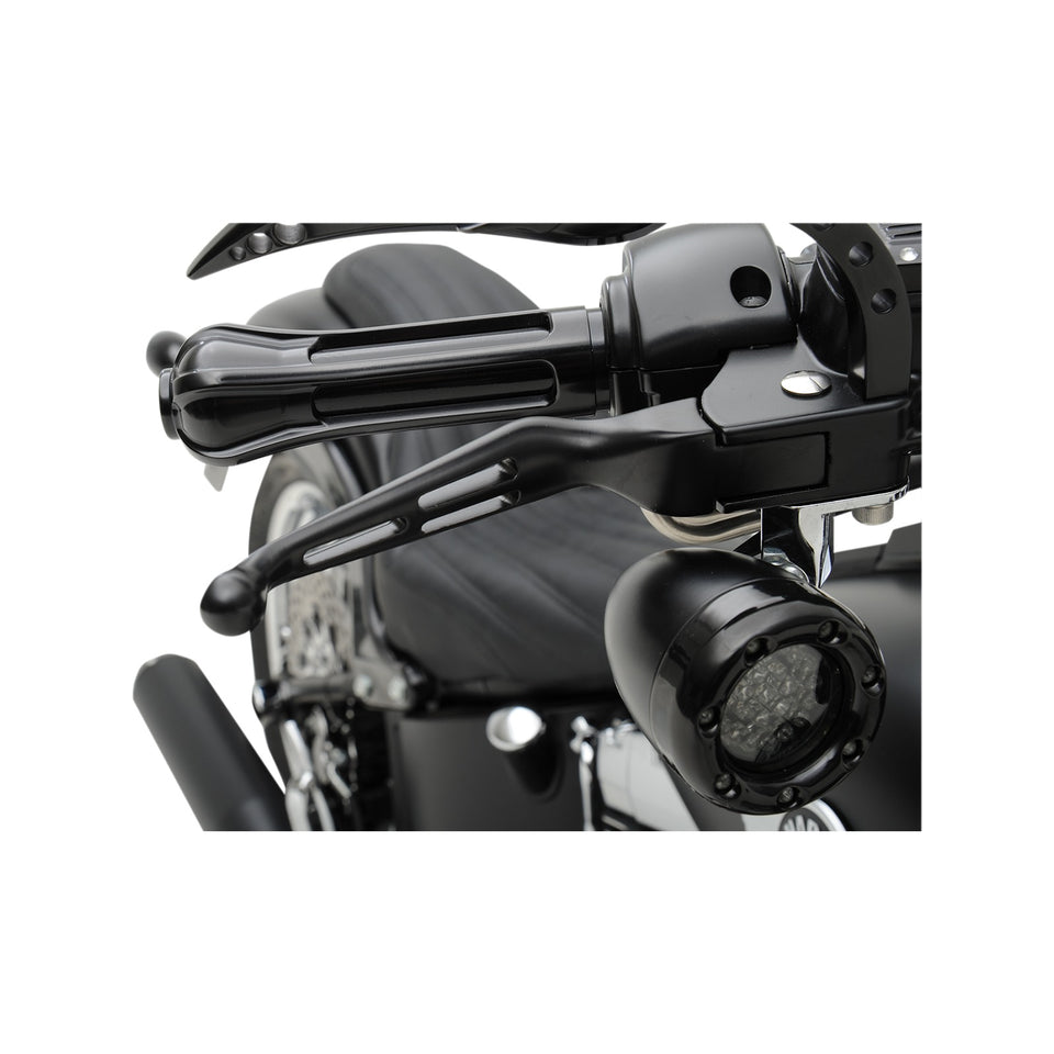 DRAG SPECIALTIES - SLOTTED WIDE BLADE LEVER SET - BLACK