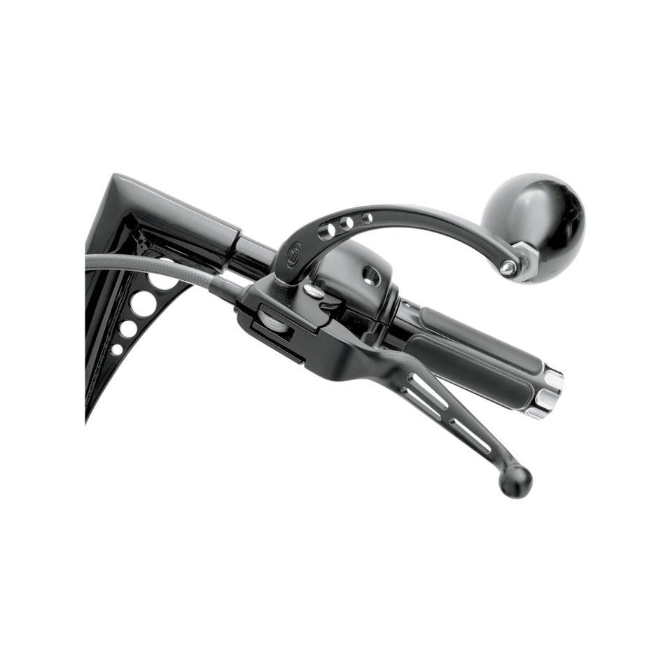 DRAG SPECIALTIES - SLOTTED WIDE BLADE LEVER SET - BLACK