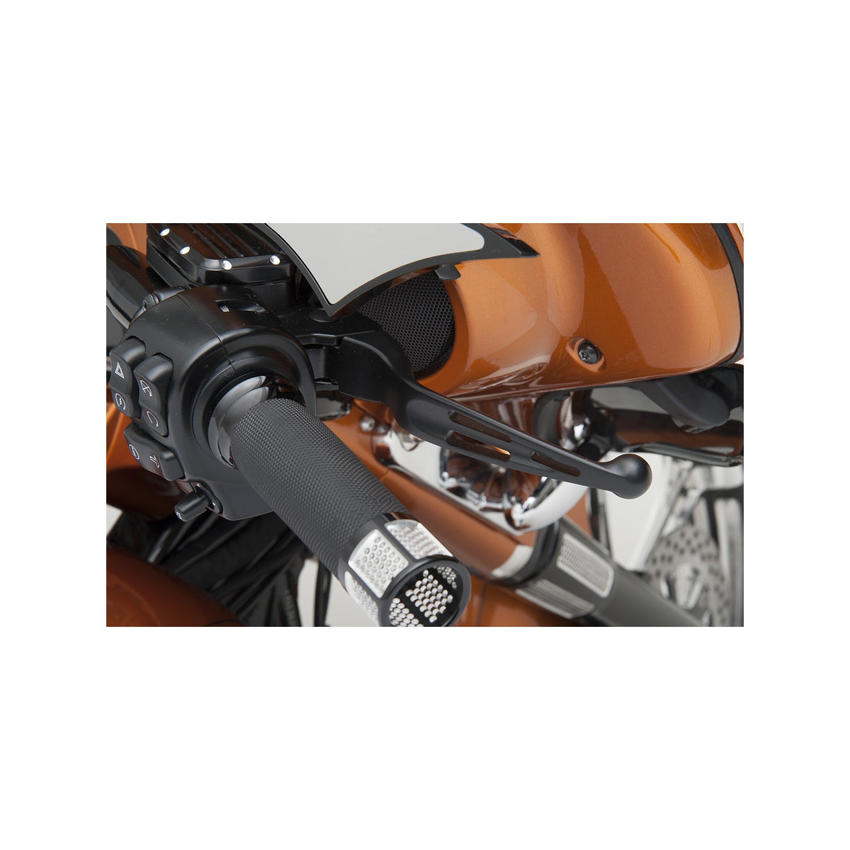 DRAG SPECIALTIES - SLOTTED WIDE BLADE LEVER SET - BLACK