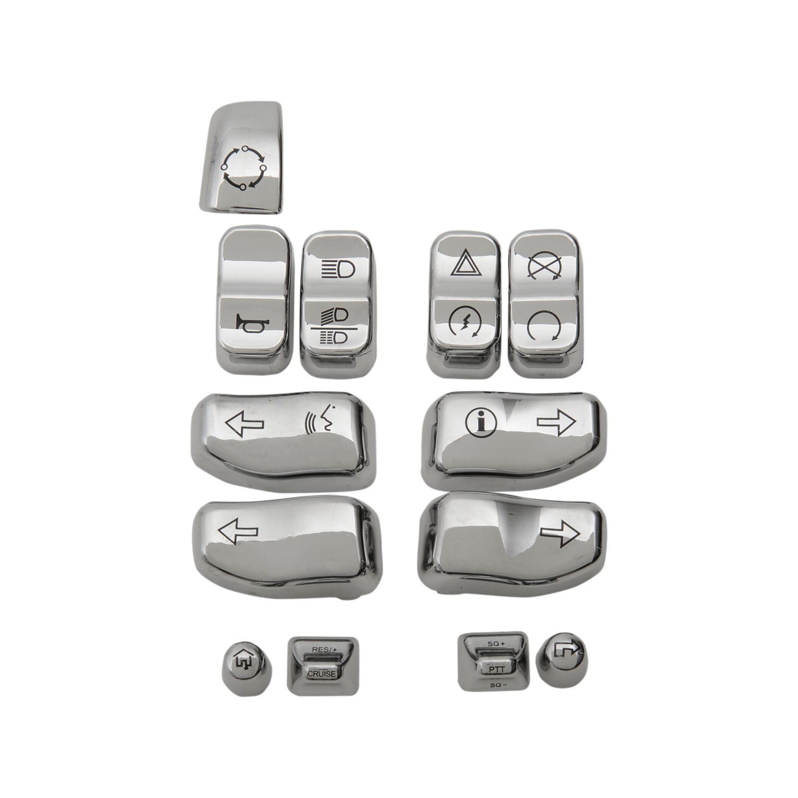 DRAG SPECIALTIES - SWITCH CAP KIT - CHROME