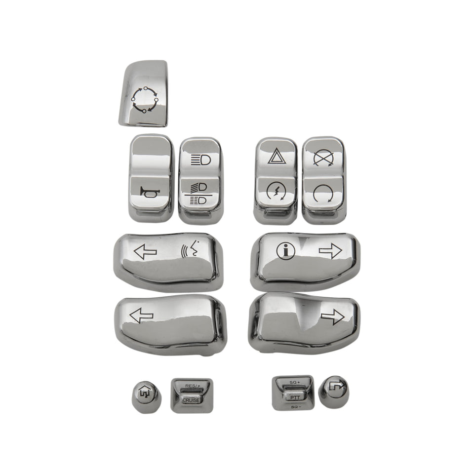DRAG SPECIALTIES - SWITCH CAP KIT - CHROME