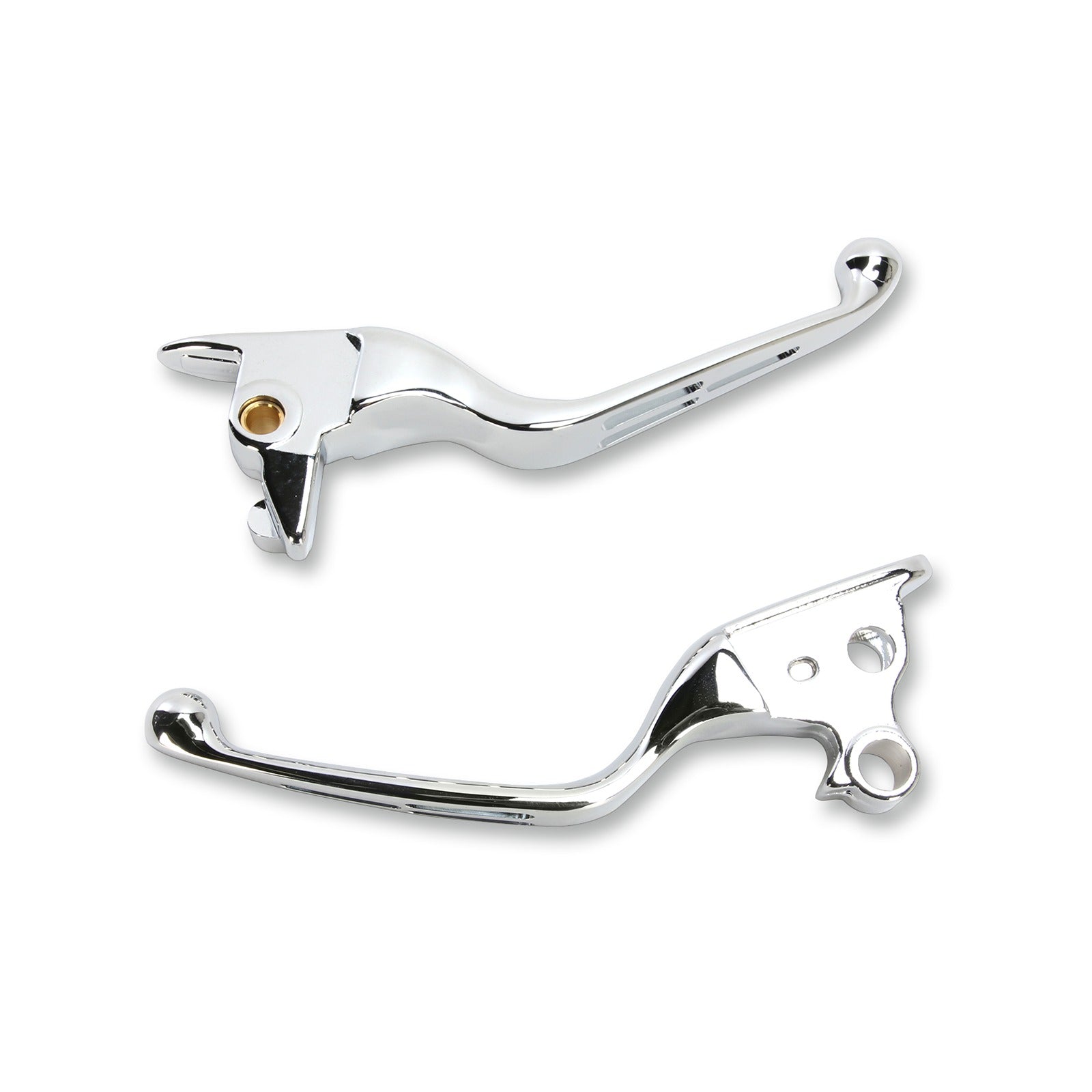 DRAG SPECIALTIES - SLOTTED WIDE BLADE LEVER SET - CHROME