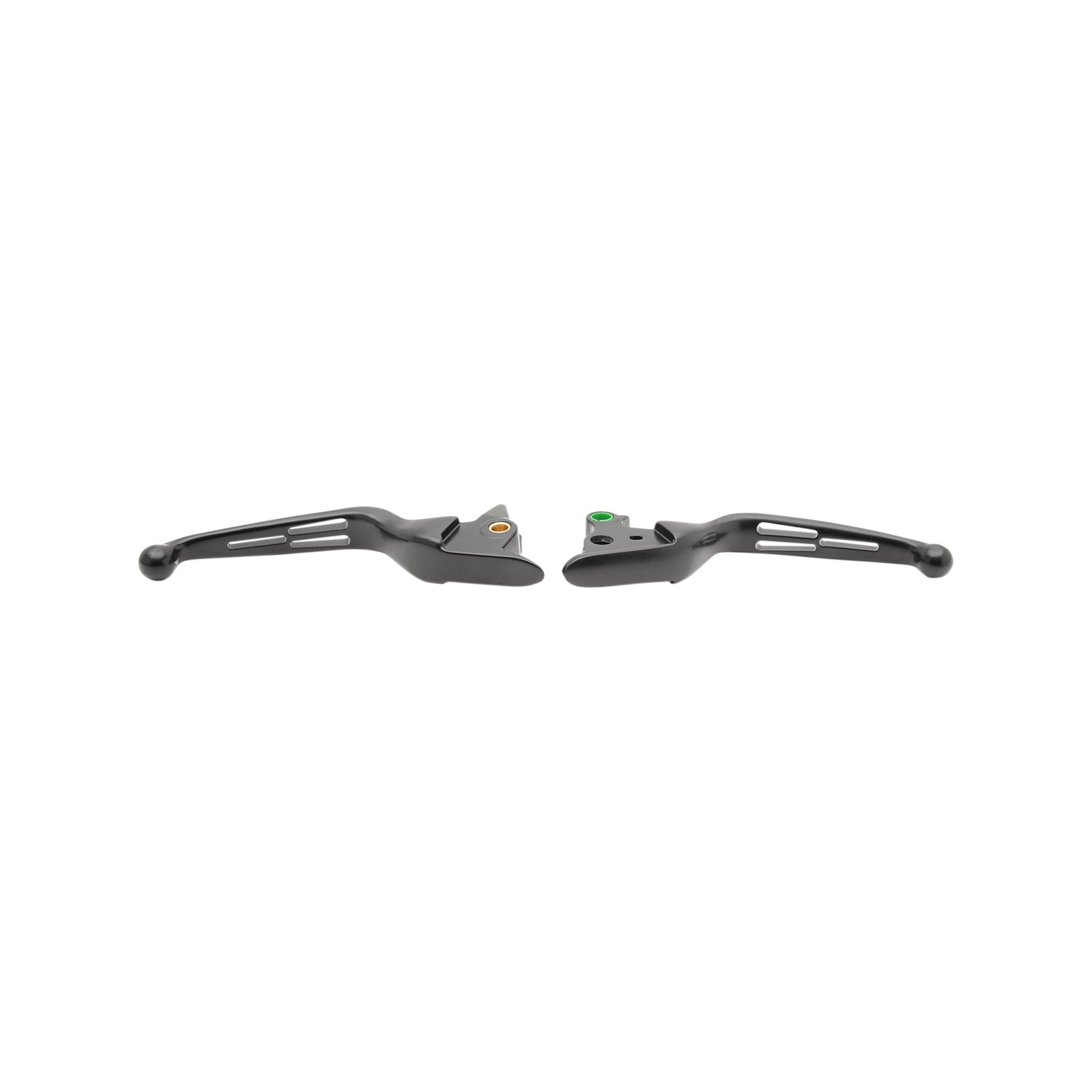 DRAG SPECIALTIES - SLOTTED WIDE BLADE LEVER SET - BLACK