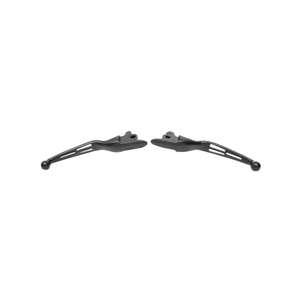 DRAG SPECIALTIES - SLOTTED WIDE BLADE LEVER SET - BLACK