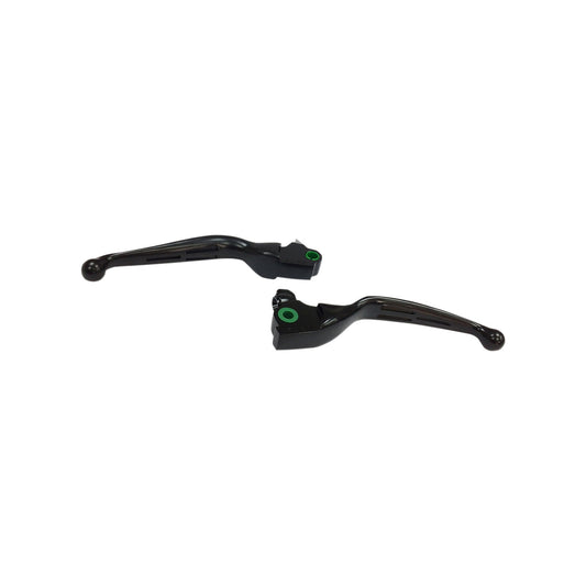 DRAG SPECIALTIES - SLOTTED WIDE BLADE LEVER SET - BLACK