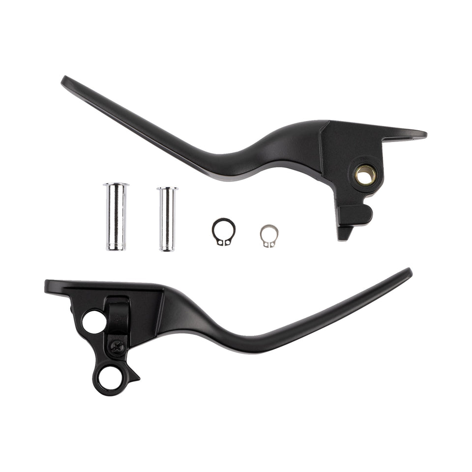 DRAG SPECIALTIES - CUSTOM LEVER SET - LSR - SATIN BLACK