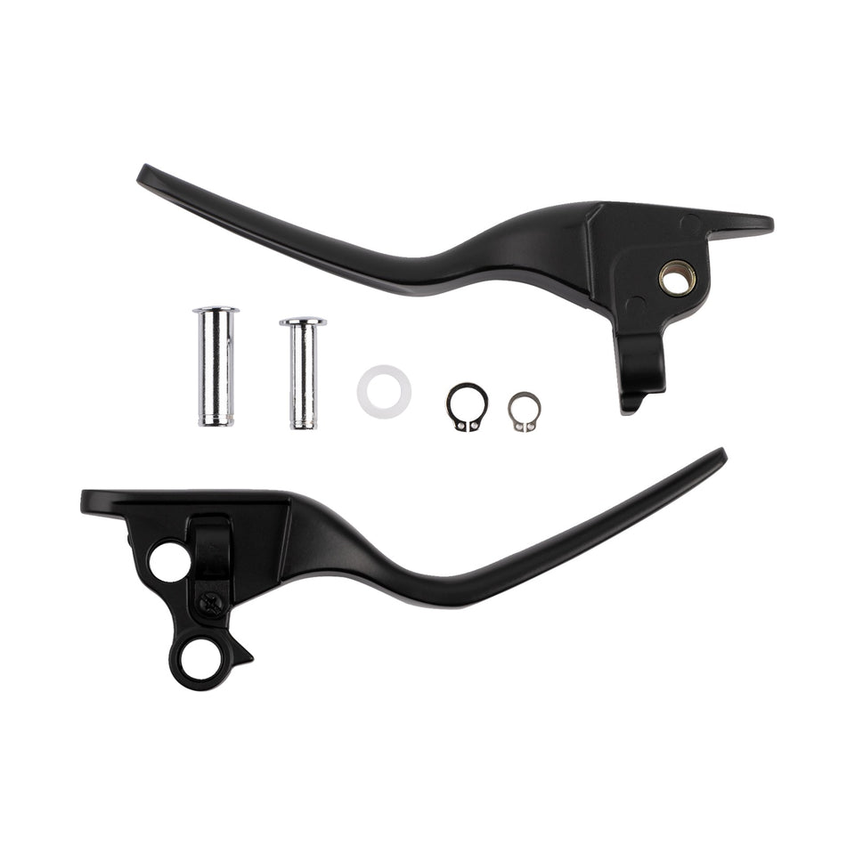 DRAG SPECIALTIES - CUSTOM LEVER SET - LSR - SATIN BLACK