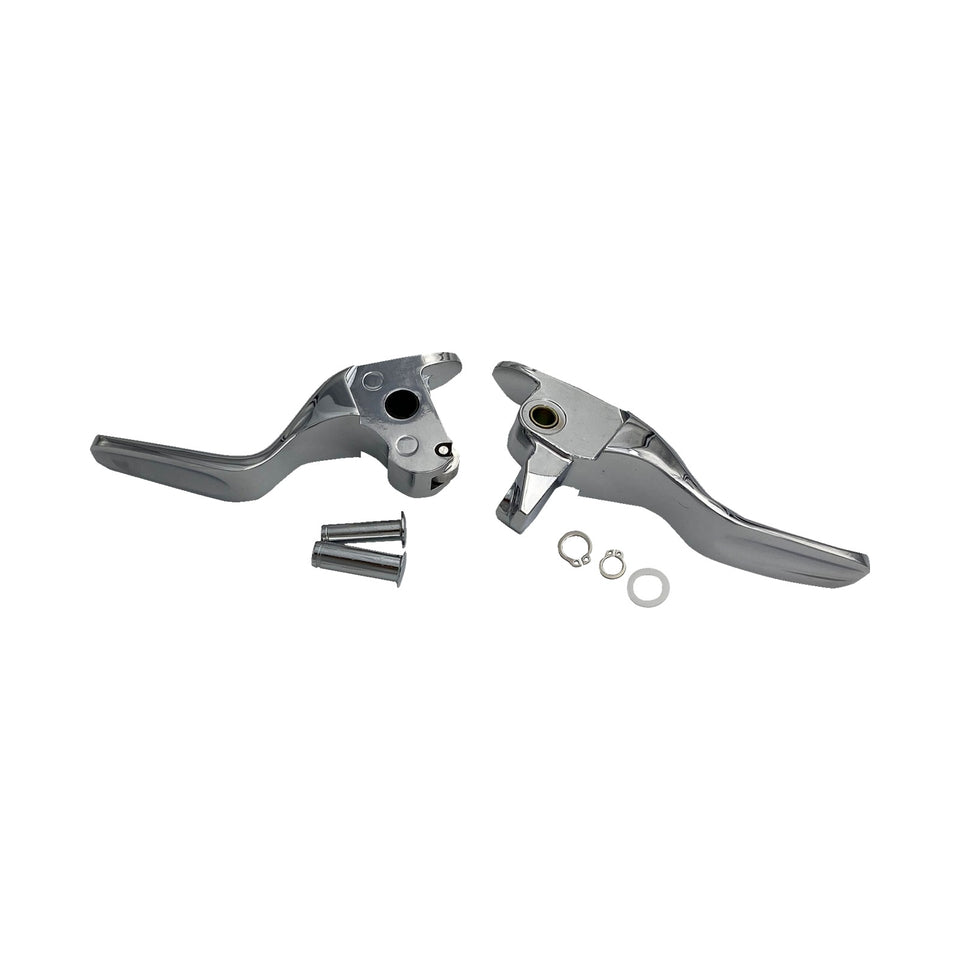 DRAG SPECIALTIES - SHORT LEVER SET - CHROME