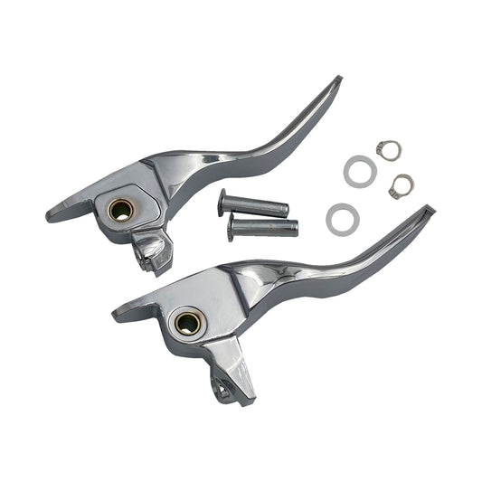 DRAG SPECIALTIES - SHORT LEVER SET - CHROME