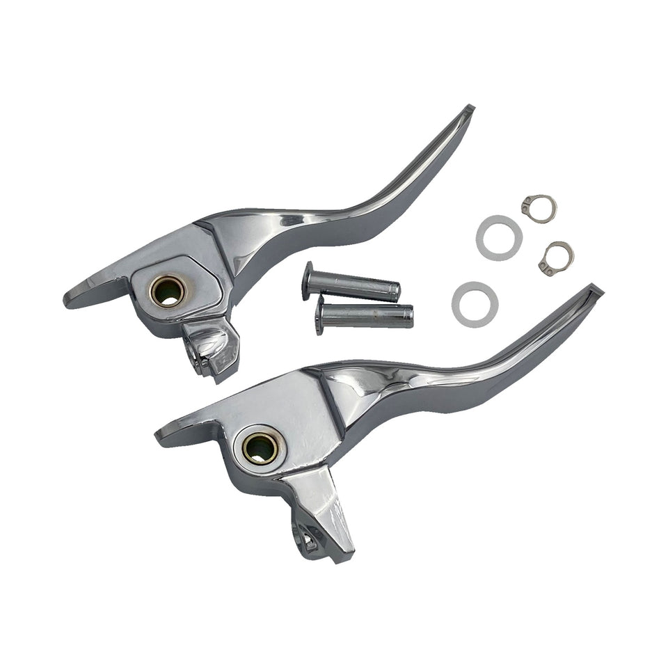 DRAG SPECIALTIES - SHORT LEVER SET - CHROME