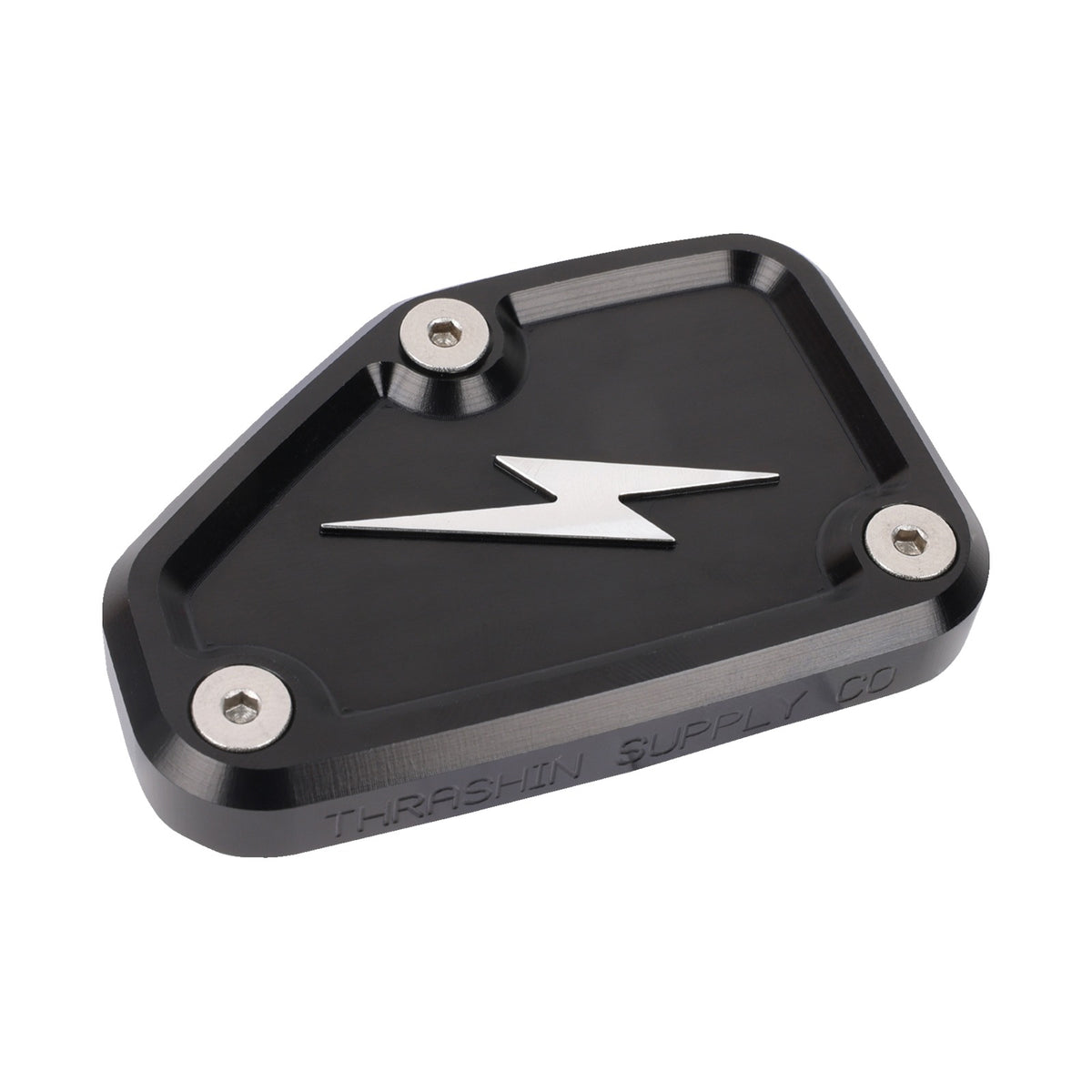 THRASHIN SUPPLY CO. - MASTER CYLINDER COVER - BRAKE - FRONT - BLACK/TWICE-CUT