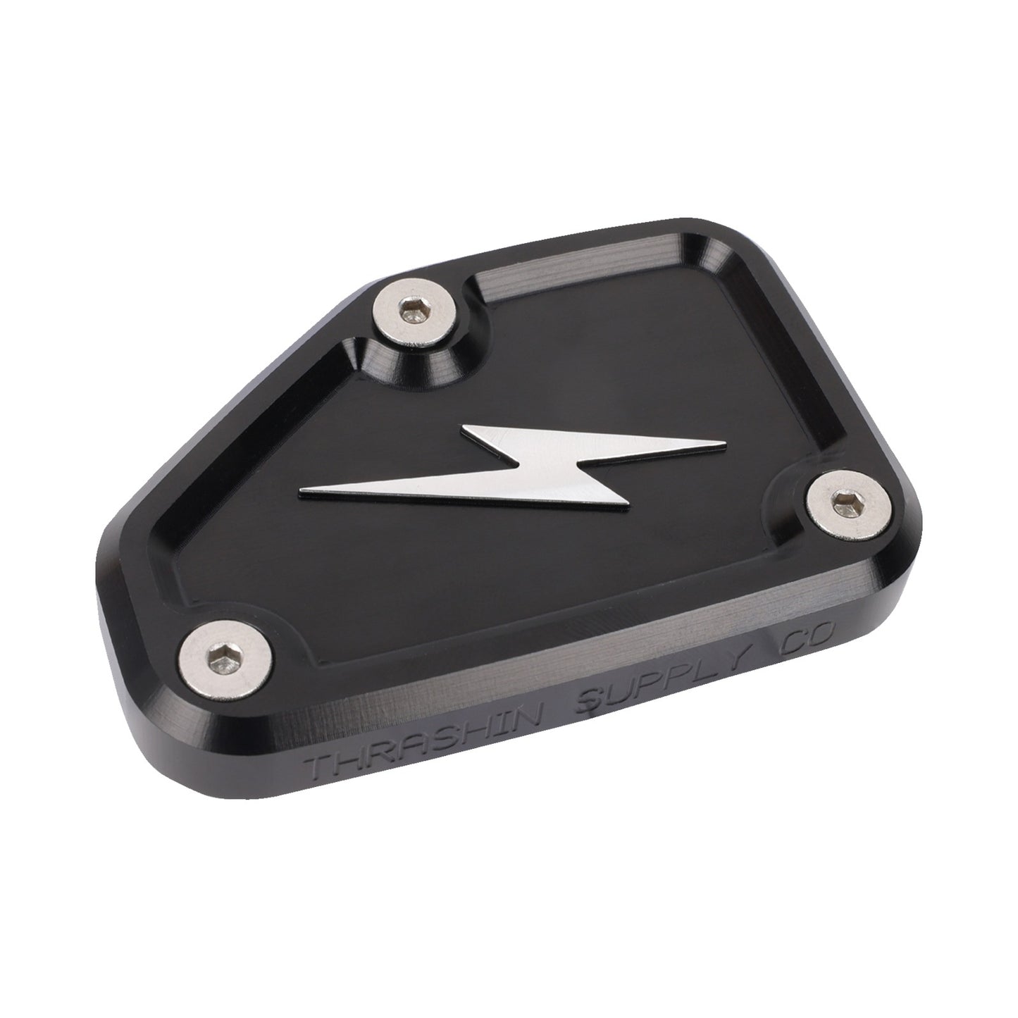 THRASHIN SUPPLY CO. - MASTER CYLINDER COVER - BRAKE - FRONT - BLACK/TWICE-CUT