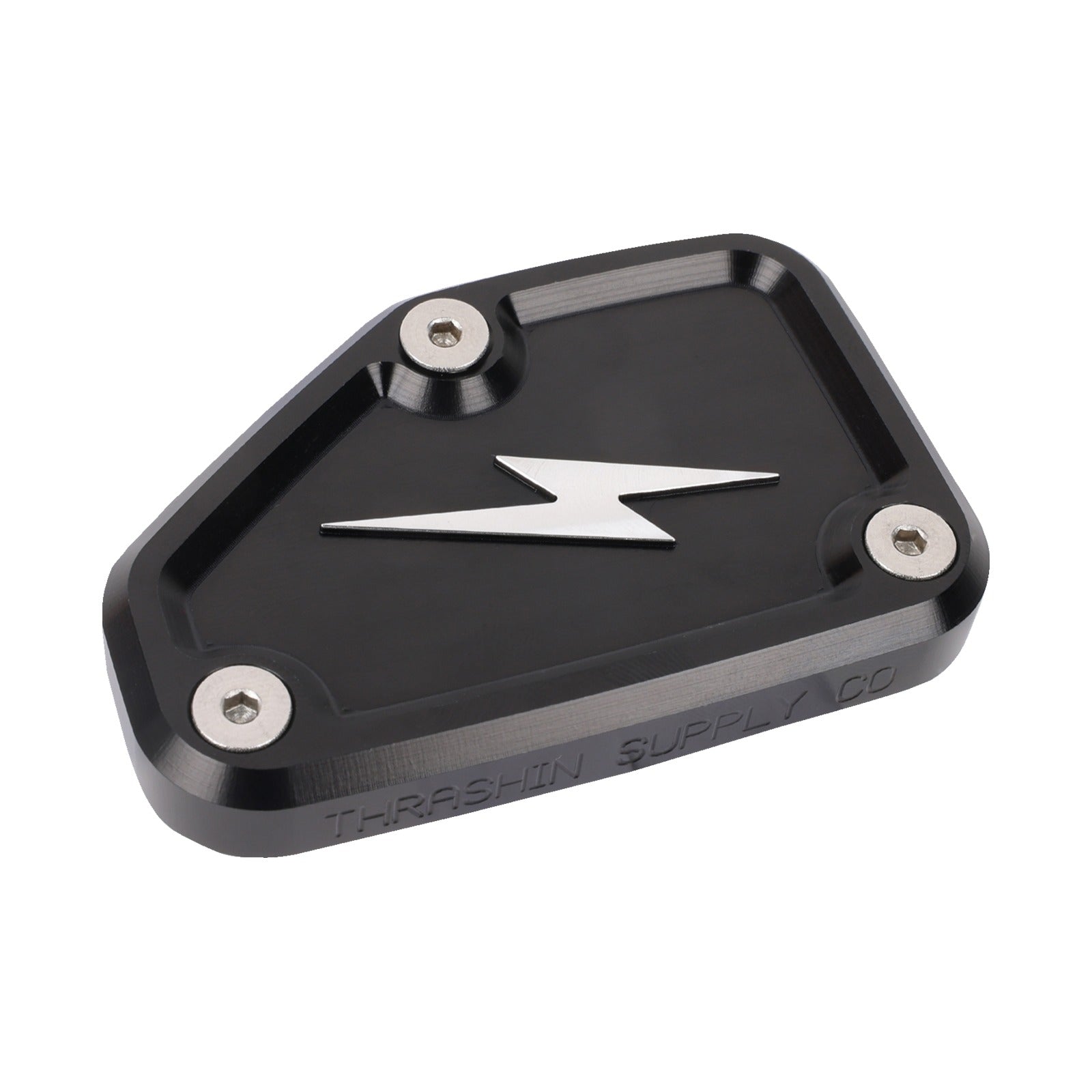 THRASHIN SUPPLY CO. - MASTER CYLINDER COVER - BRAKE - FRONT - BLACK/TWICE-CUT