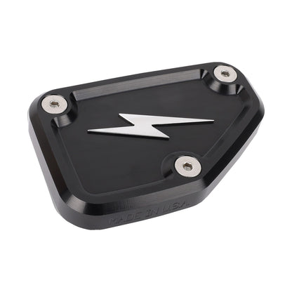 THRASHIN SUPPLY CO. - MASTER CYLINDER COVER - BRAKE - FRONT - BLACK/TWICE-CUT