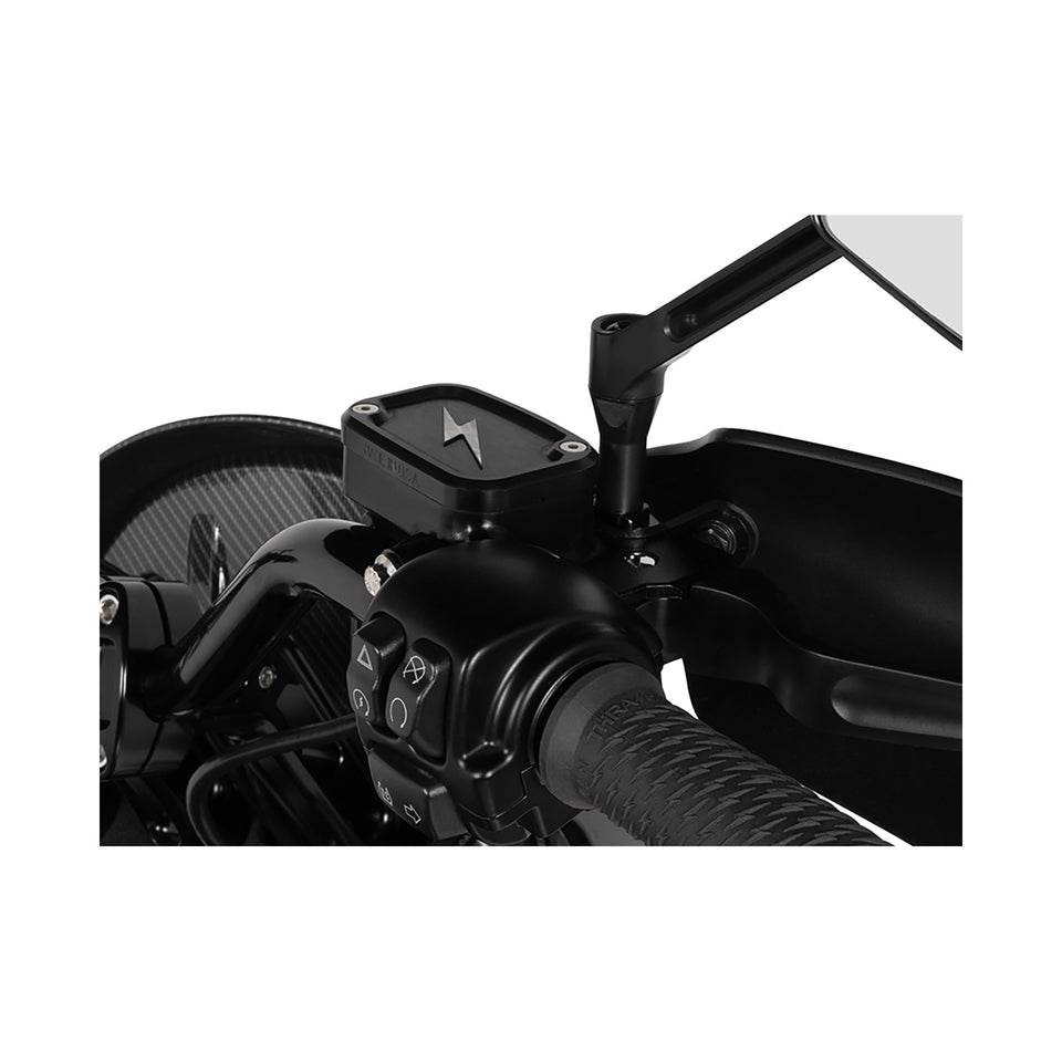 THRASHIN SUPPLY CO. - MASTER CYLINDER COVER - BRAKE - FRONT - BLACK/TWICE-CUT