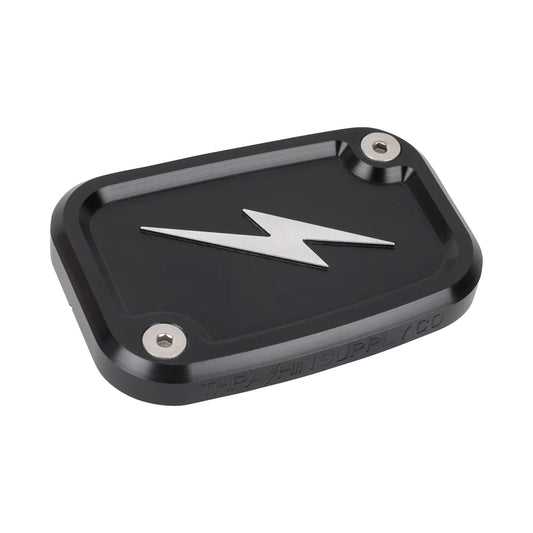 THRASHIN SUPPLY CO. - MASTER CYLINDER COVER - BRAKE - FRONT - BLACK/TWICE-CUT
