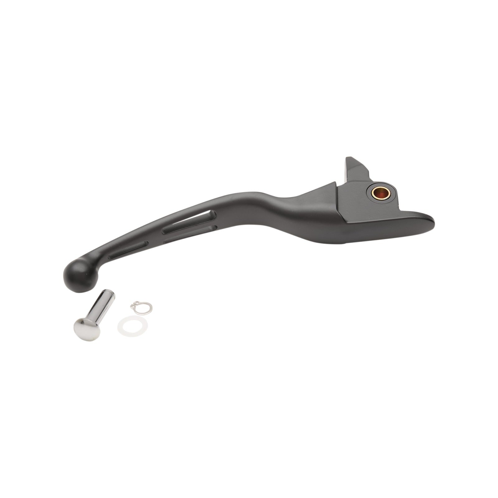 DRAG SPECIALTIES - SLOTTED WIDE BLADE REPLACEMENT BRAKE LEVER - BLACK