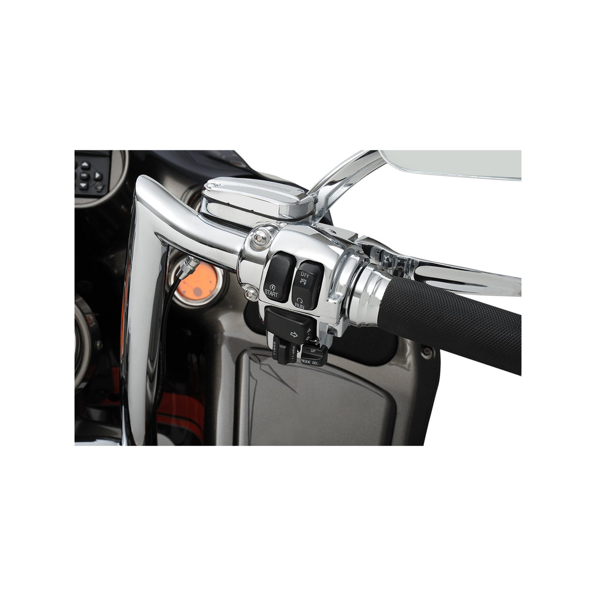 DRAG SPECIALTIES - HANDLEBAR SWITCH HOUSING KIT - CRUISE - CHROME