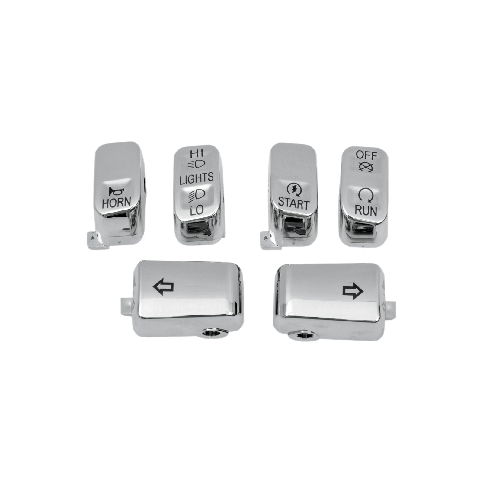 DRAG SPECIALTIES - SWITCH CAP KIT - STANDARD - CHROME