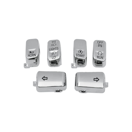 DRAG SPECIALTIES - SWITCH CAP KIT - STANDARD - CHROME