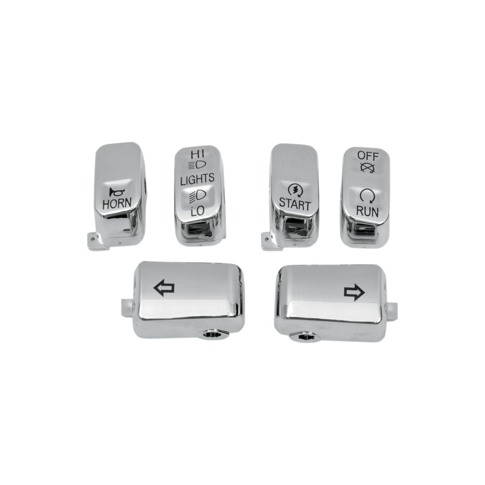 DRAG SPECIALTIES - SWITCH CAP KIT - STANDARD - CHROME