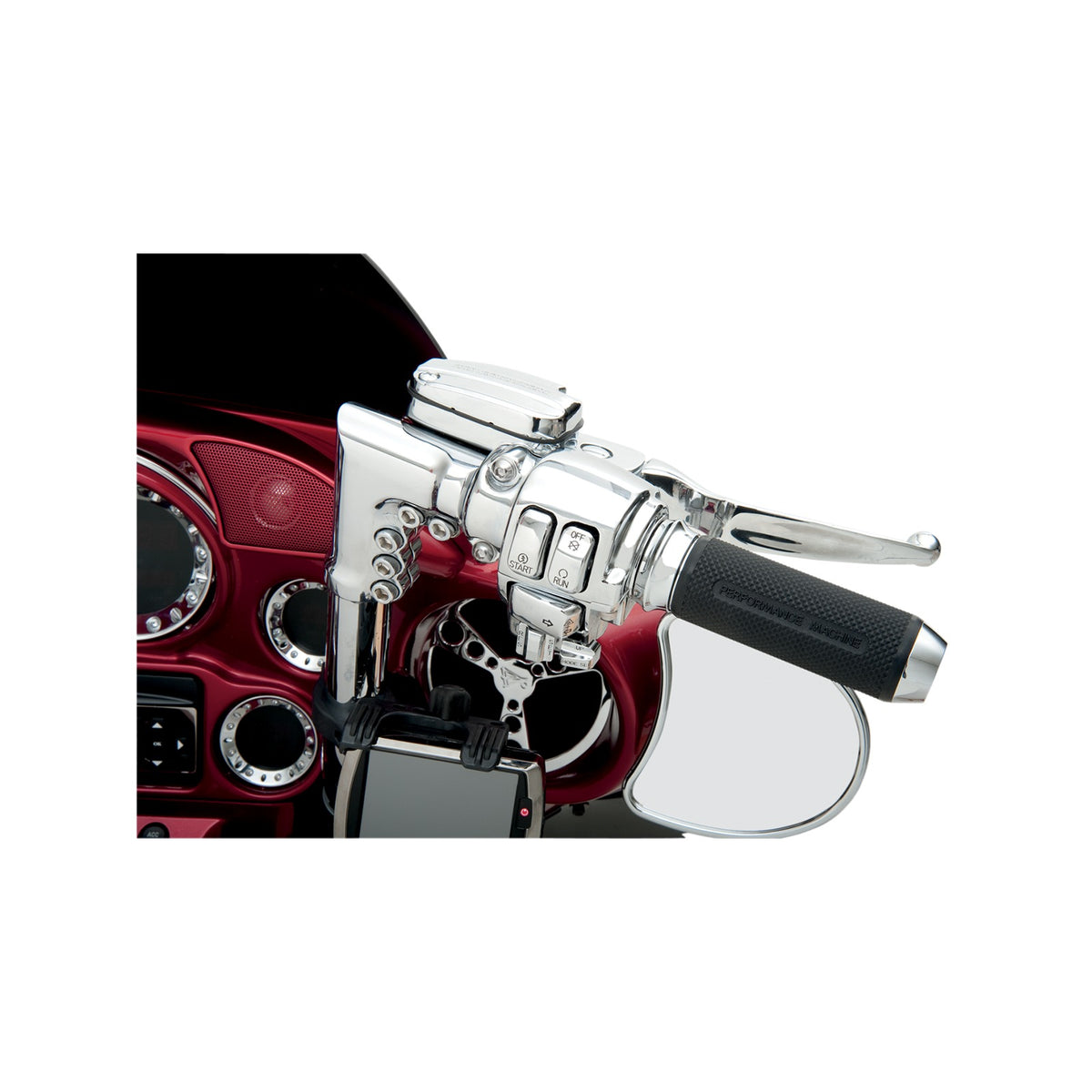 DRAG SPECIALTIES - SWITCH CAP KIT - AUDIO/CRUISE - CHROME