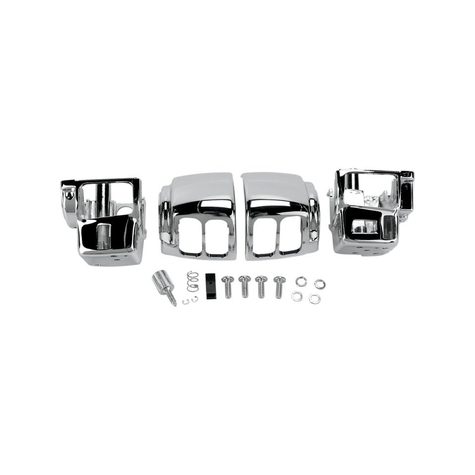 DRAG SPECIALTIES - HANDLEBAR SWITCH HOUSING KIT - CHROME