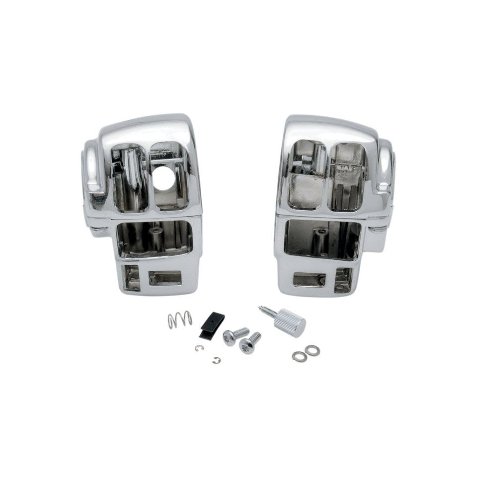 DRAG SPECIALTIES - HANDLEBAR SWITCH HOUSING KIT - RADIO/CRUISE - CHROME