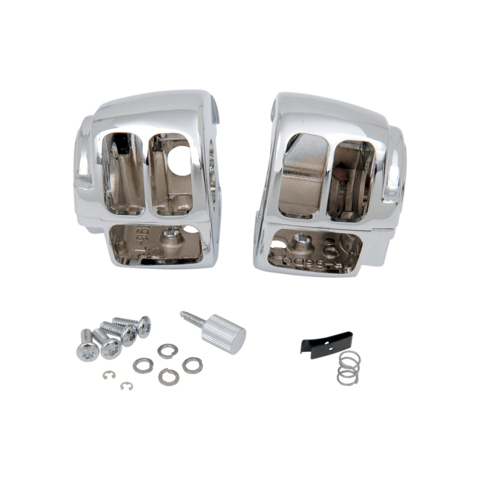 DRAG SPECIALTIES - HANDLEBAR SWITCH HOUSING KIT - CHROME
