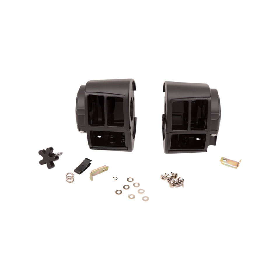 DRAG SPECIALTIES - HANDLEBAR SWITCH HOUSING KIT - MATTE BLACK