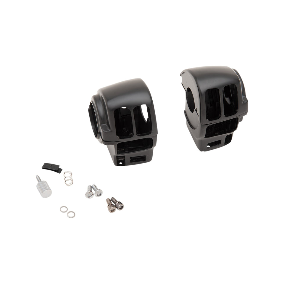 DRAG SPECIALTIES - HANDLEBAR SWITCH HOUSING KIT - CRUISE - MATTE BLACK