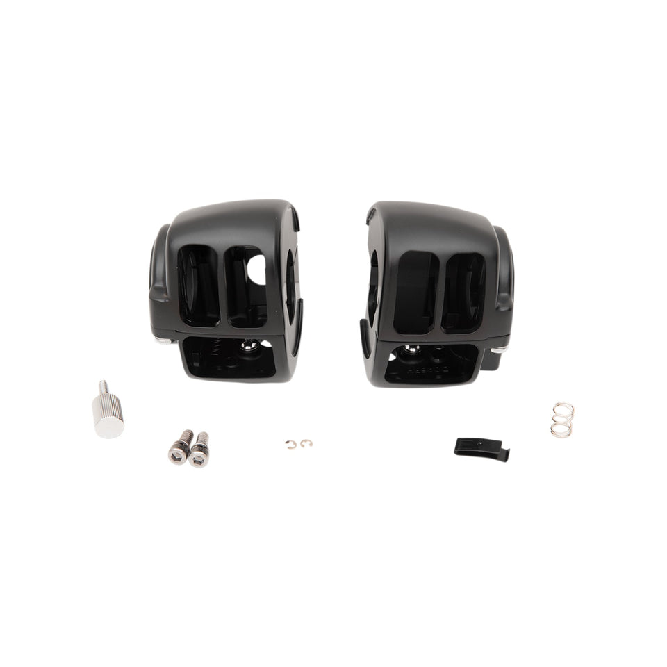 DRAG SPECIALTIES - HANDLEBAR SWITCH HOUSING KIT - MATTE BLACK