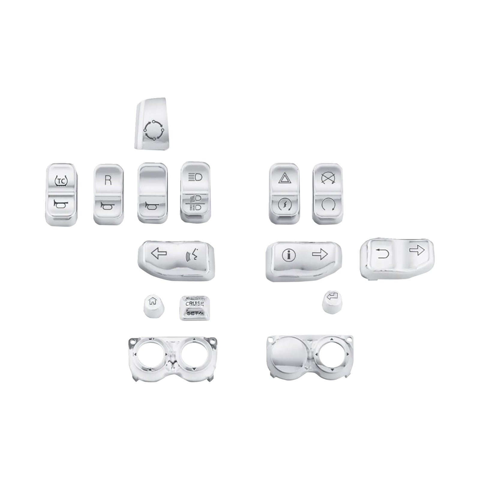 DRAG SPECIALTIES - SWITCH CAP KIT - CHROME