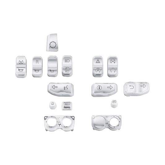 DRAG SPECIALTIES - SWITCH CAP KIT - CHROME