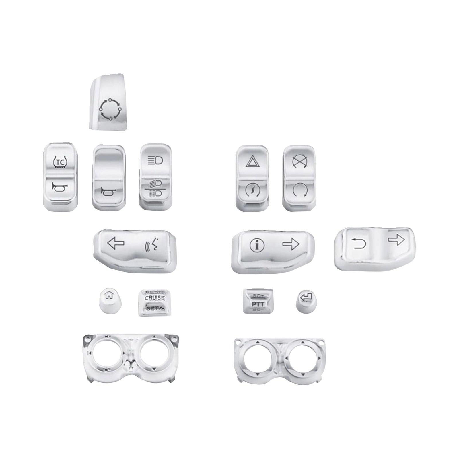 DRAG SPECIALTIES - SWITCH CAP KIT - CHROME