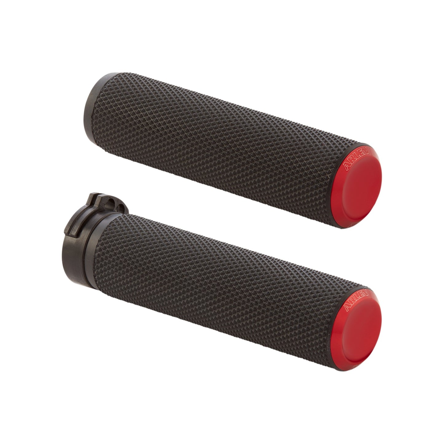 ARLEN NESS - KNURLED GRIPS - CABLE - RED