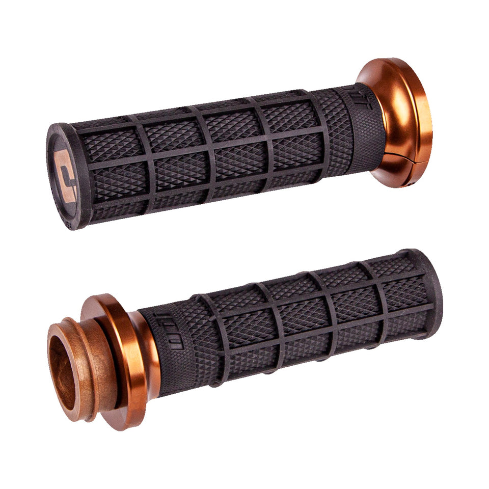 ODI - HART-LUCK SIGNATURE V-TWIN LOCK-ON(TM) GRIPS - CABLE - BLACK/BRONZE