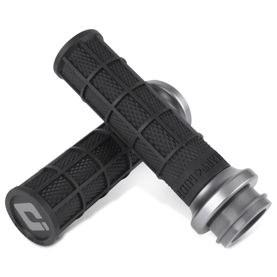 ODI - HART-LUCK SIGNATURE V-TWIN LOCK-ON(TM) GRIPS - TBW - BLACK/GUNMETAL