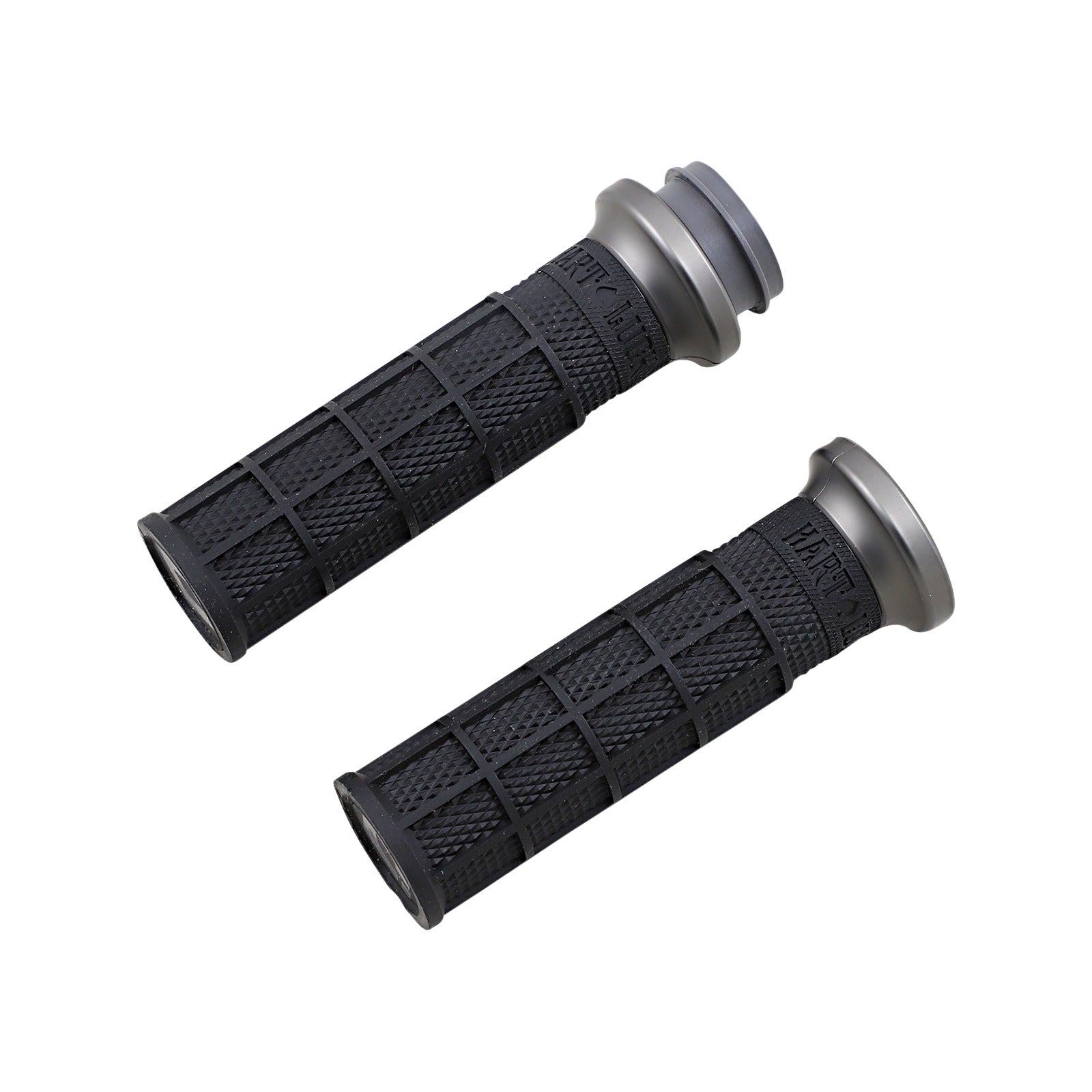 ODI - HART-LUCK SIGNATURE V-TWIN LOCK-ON(TM) GRIPS - TBW - BLACK/GUNMETAL