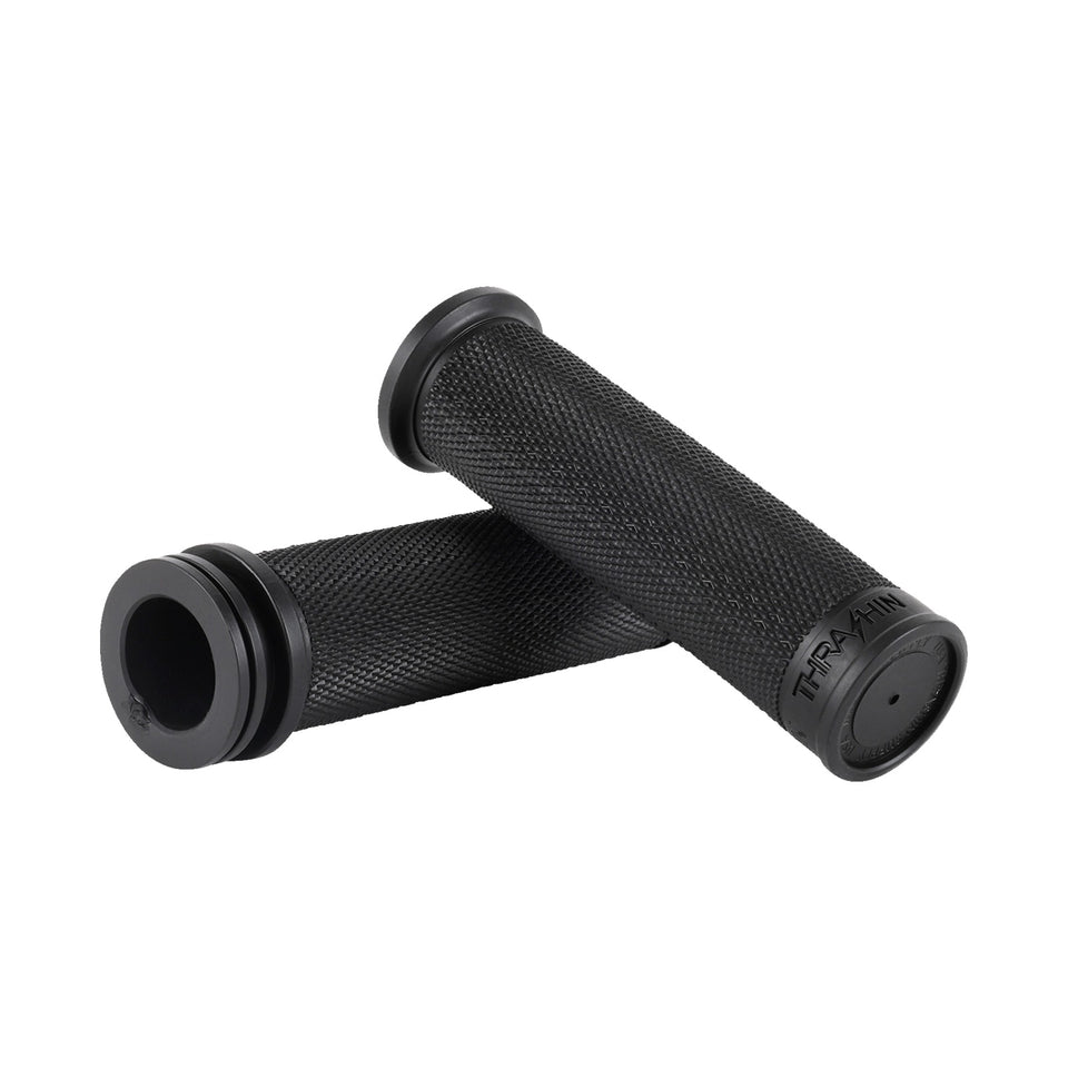 THRASHIN SUPPLY CO. - MOTO GRIPS - 1" - SLIM - BLACK