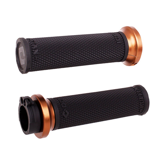 ODI - RUFFIAN LOCK-ON STREET GRIPS - CABLE - BLACK/BRONZE