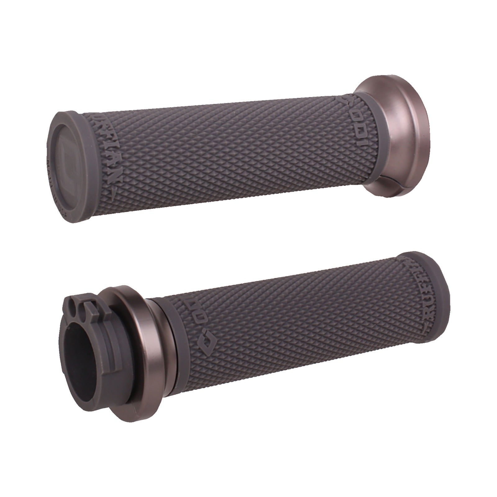ODI - RUFFIAN LOCK-ON STREET GRIPS - CABLE - BLACK/GUNMETAL