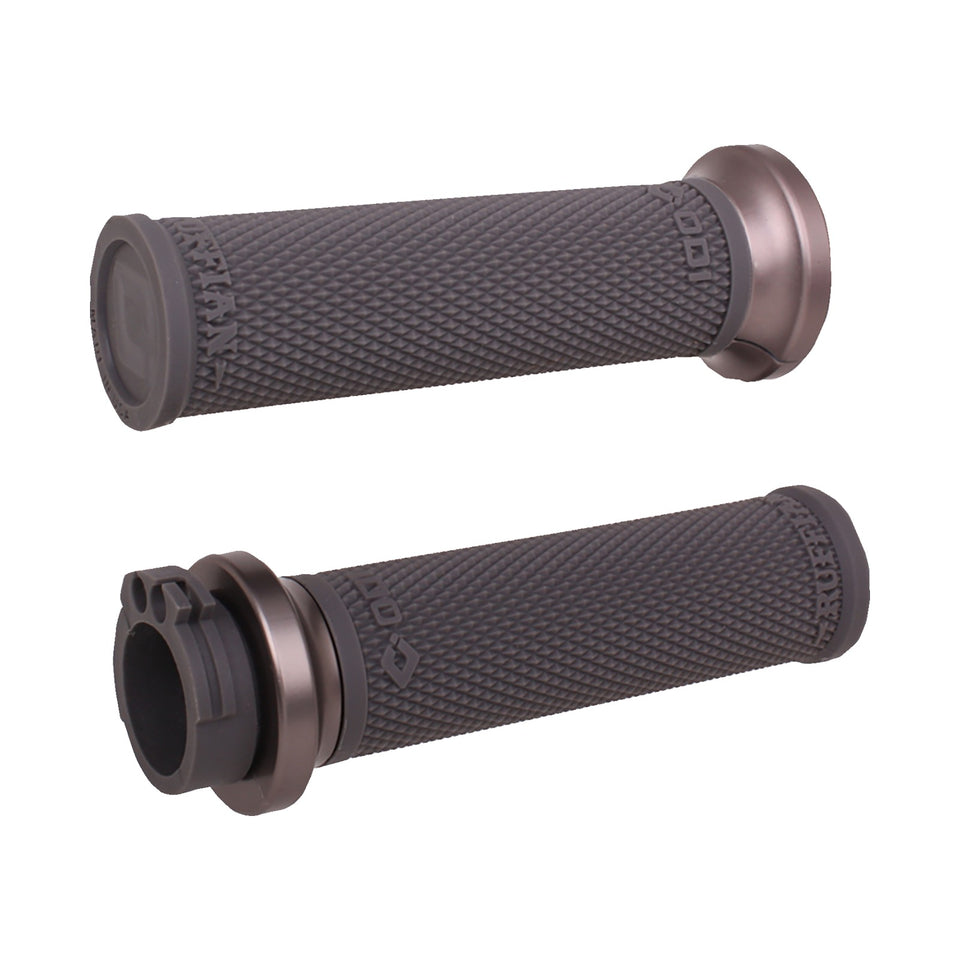 ODI - RUFFIAN LOCK-ON STREET GRIPS - CABLE - BLACK/GUNMETAL