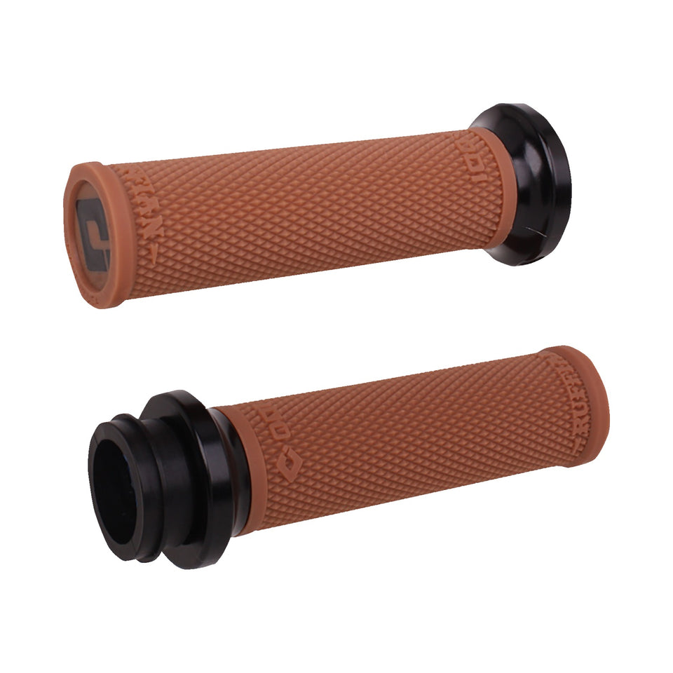 ODI - RUFFIAN LOCK-ON STREET GRIPS - TBW - GUM/BLACK