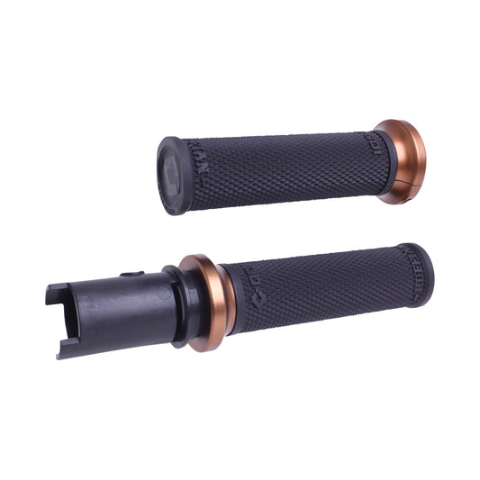ODI - RUFFIAN LOCK-ON STREET GRIPS - CVO - BLACK/BRONZE